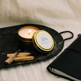 Embers + Leather Soy Wax Candle | Vetiver + Cedar + Patchouli