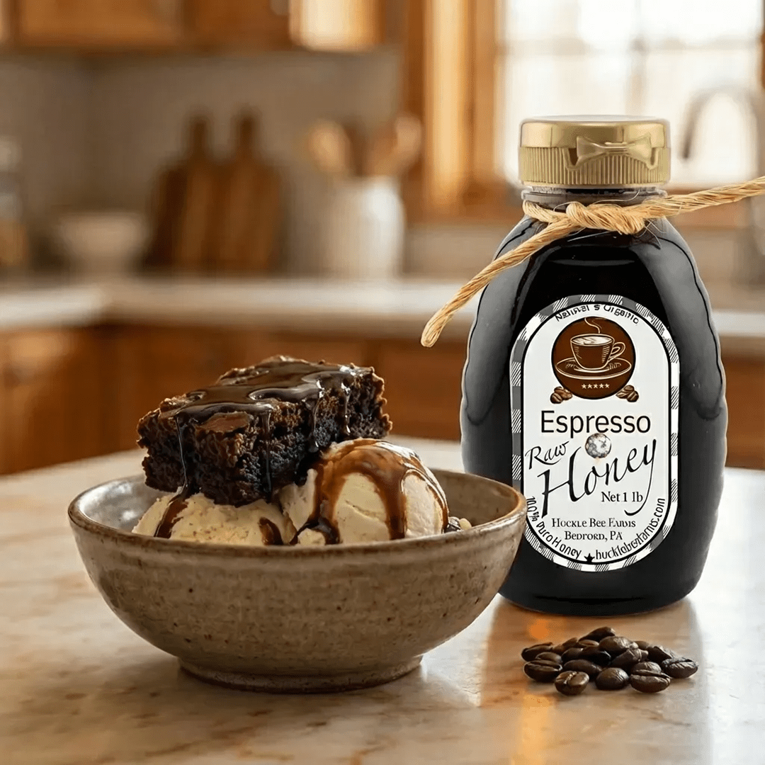 Raw Espresso Infused Honey