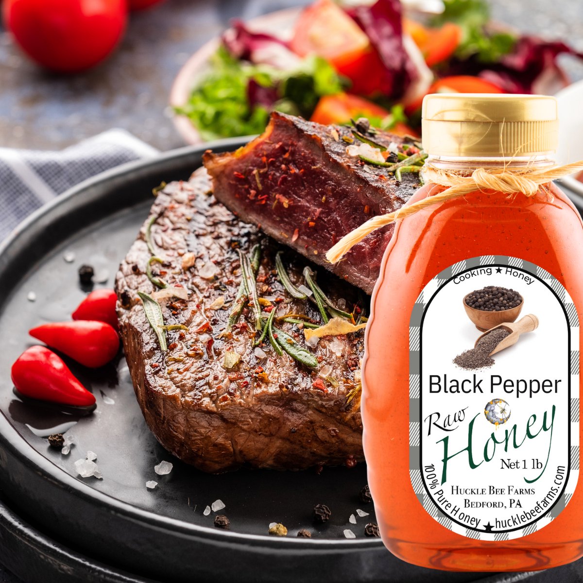 Raw Black Pepper Infused Honey
