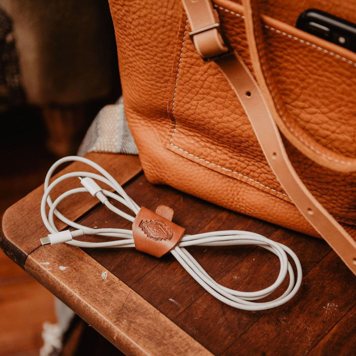 Leather Headphone/Cord Keeper