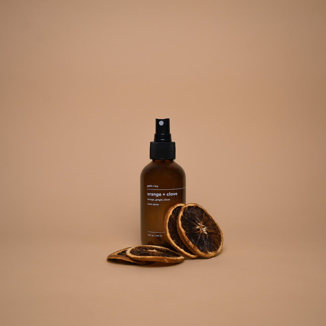 orange + clove room spray