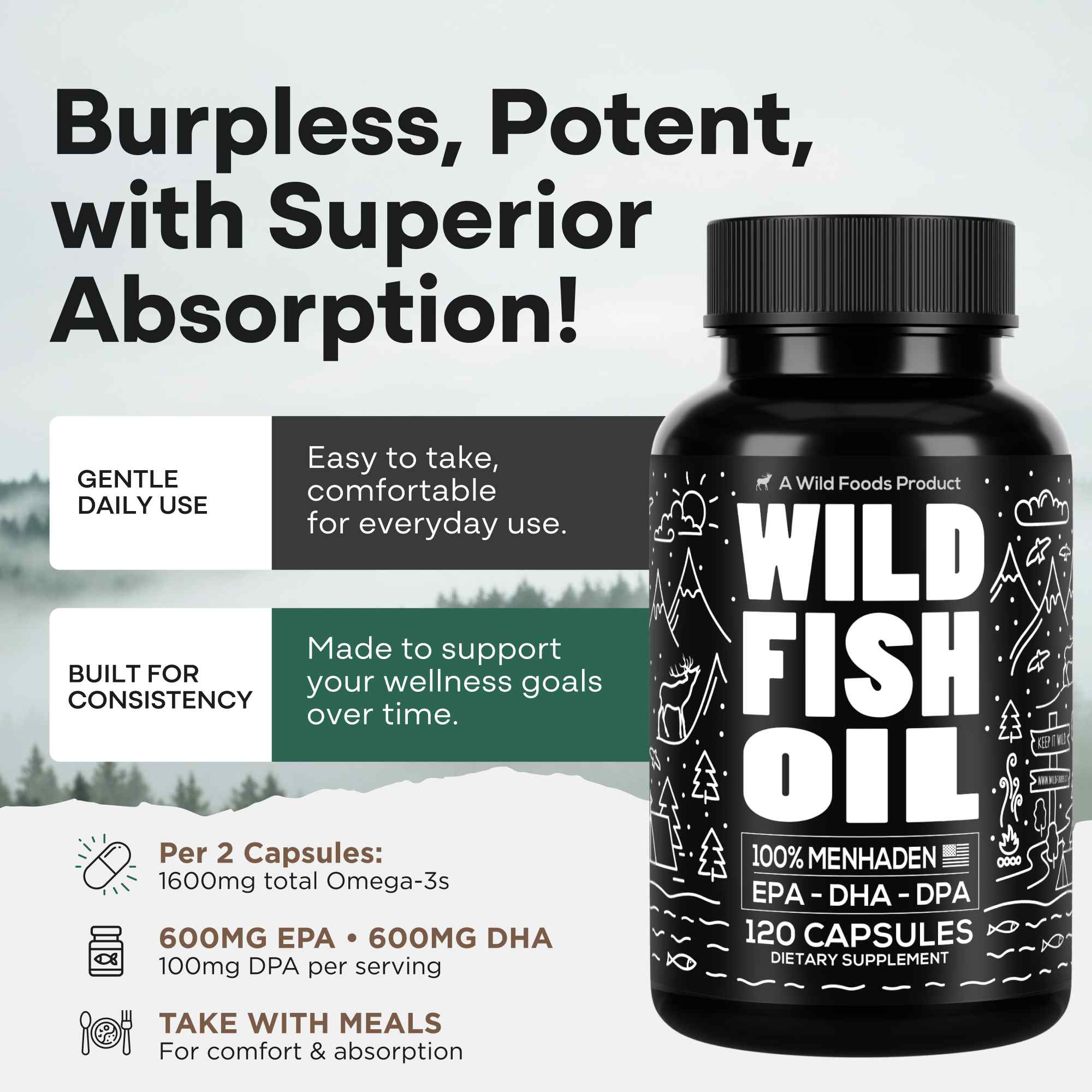 Wild Fish Oil Capsules
