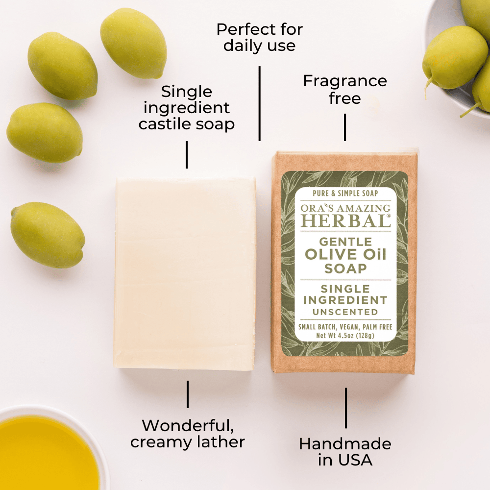 Gentle Olive Oil Soap, Unscented