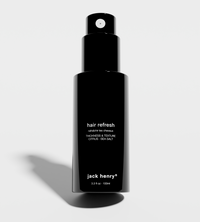 Jack Henry Hair Refresh spray promises thickness and texture with a citrus sea salt scent.
