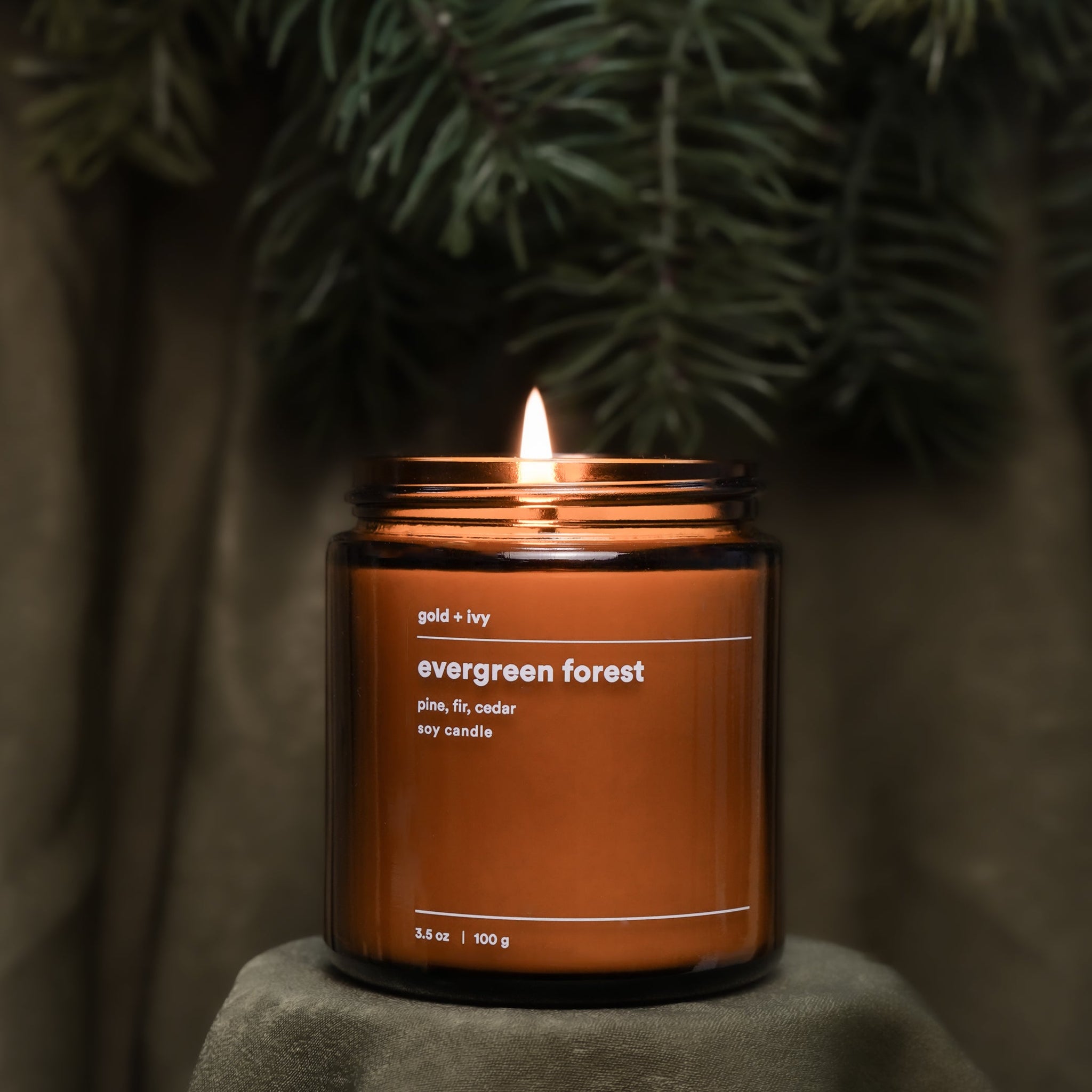 evergreen forest candle