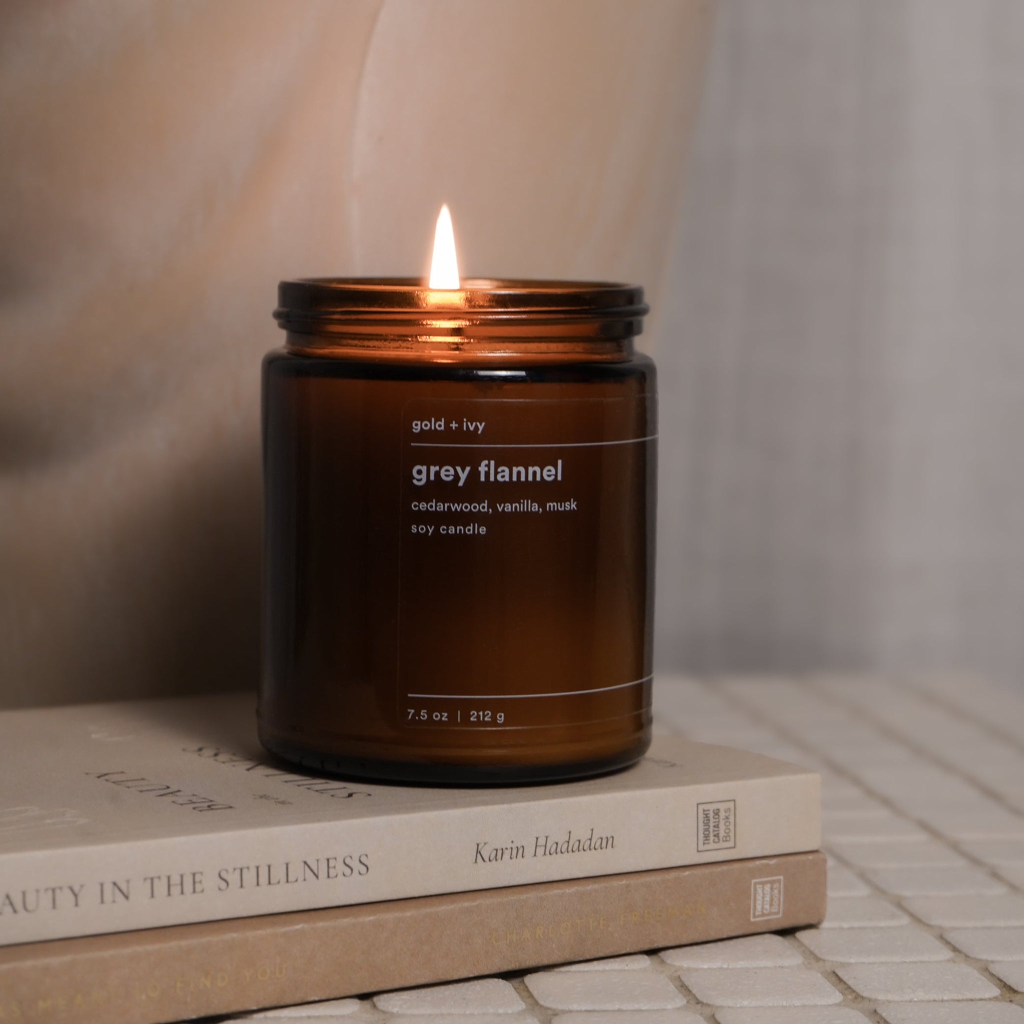 grey flannel candle