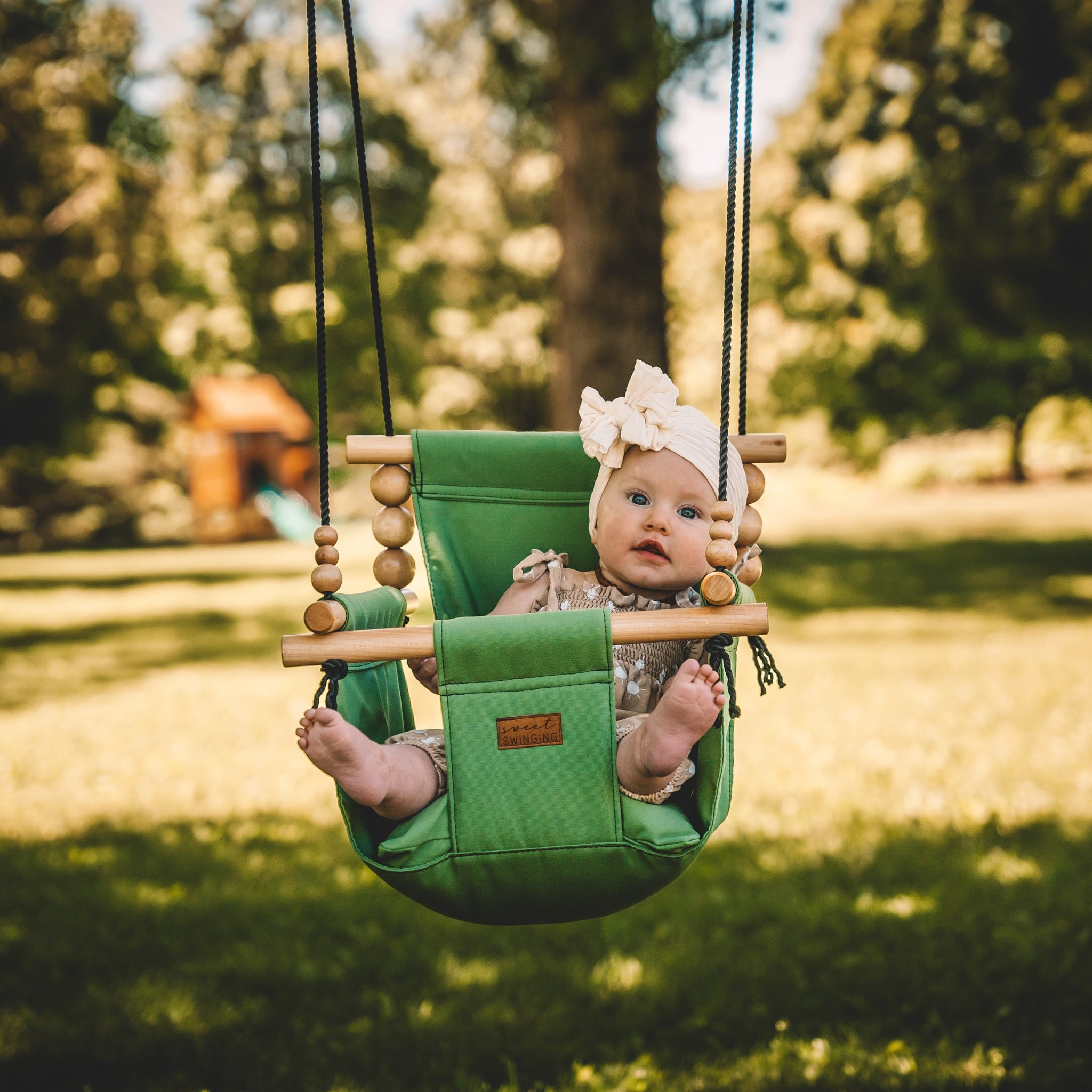 Premium Outdoor High Back Swing – Sage