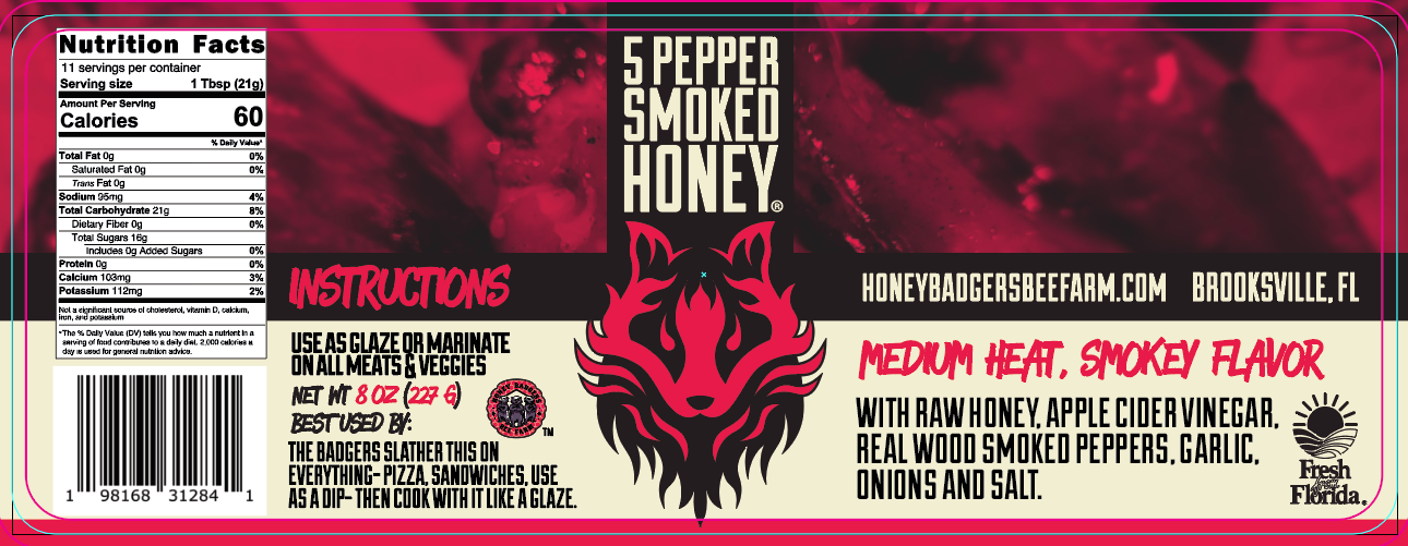 5-Pepper Smoked Hot Honey