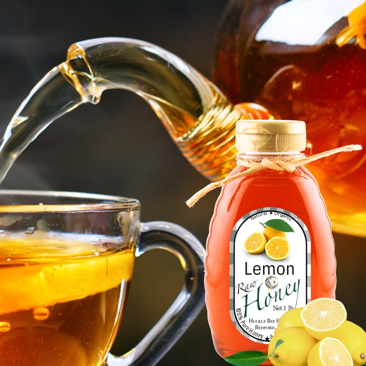 Raw Lemon Infused Honey