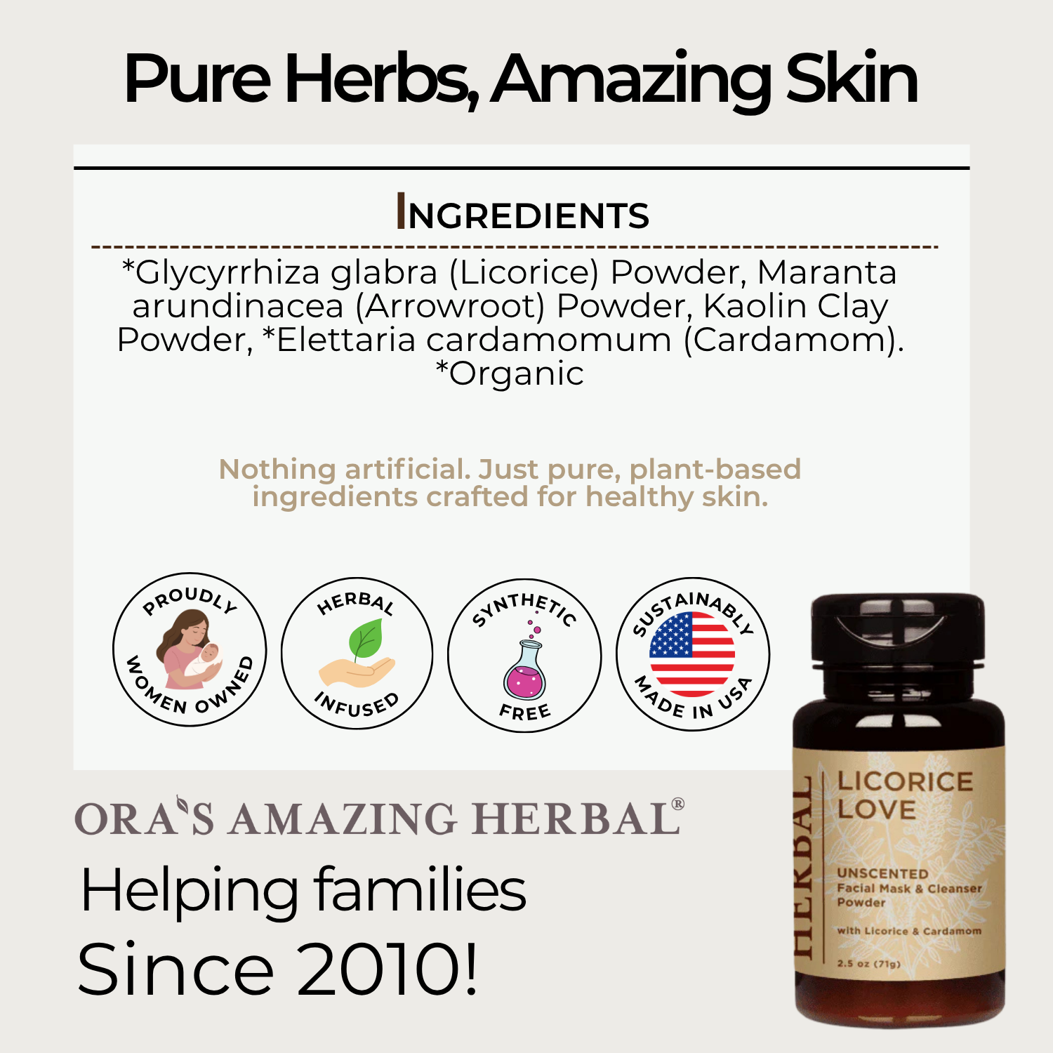 Licorice Love, Skin Soothing Facial Cleansing Powder