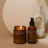 mahogany teakwood candle