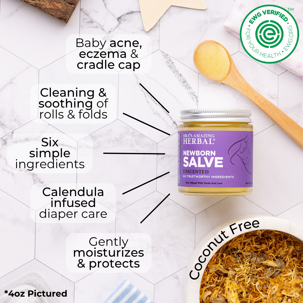 Newborn Salve, Calendula Ointment For Babies