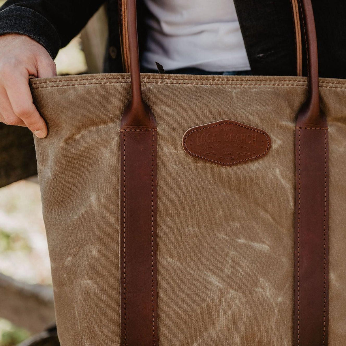 Voyager Waxed Canvas Tote