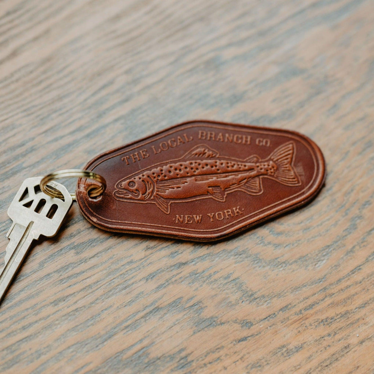 Leather Motel Key Fob