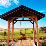 Premium Outdoor High Back Swing – Nutmeg