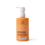 Dabble & Dollop offers USA-made, all-natural, orange-scented 3-in-1 shampoo, bubble bath, and body wash in a pump bottle.
