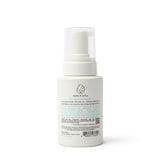 Dabble & Dollop promotes their all-natural, tear-free, 3-in-1 shampoo, bubble bath, and body wash in a white pump bottle.