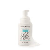 Dabble & Dollop Vanilla Whip body wash and shampoo dispenses fluffy foam.
