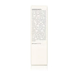 Close-up shows a product label listing organic skin care ingredients, including aloe vera, coconut oil, lavender, lemon balm, and rosemary, with a pH level of 5.5-5.6.
