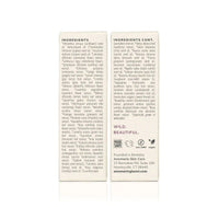 Annmarie Skin Care lists their wildcrafted and organic ingredients, including sunflower, jojoba, and hemp seed oils, with certifications for being Made Safe, non-GMO, and vegan.
