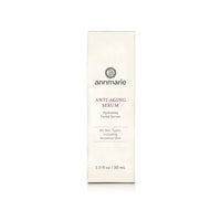 Annmarie Anti-Aging Serum promises hydrating facial treatment for all skin types, including sensitive skin, displayed on its packaging.
