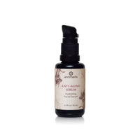 Annmarie Anti-Aging Serum bottle sits against a white background.
