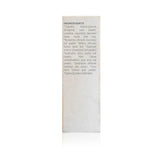 Close-up shows the list of ingredients, including fenugreek, lavender, rosemary, and aloe vera, for an organically grown skincare product.
