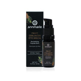 Annmarie Fruit Ceramide Eye Serum, a revitalizing peptide elixir, sits next to its product box.
