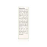 List of ingredients details the organic and wildcrafted components of the natural skincare product.
