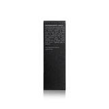 Close-up showcases the natural and organic ingredients list on a skincare product's packaging.
