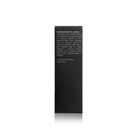 Close-up showcases the natural and organic ingredients list on a skincare product's packaging.
