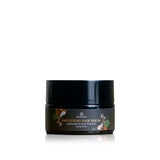 Annmarie sells smoothing hair serum, a lightweight finishing treatment in solid form, packaged in a black jar.
