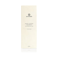 Annmarie Sweet Sunrise Shampoo box advertises herb-infused hair wash for all hair types.
