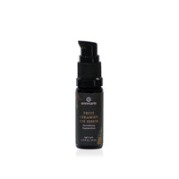 Annmarie's Fruit Ceramide Eye Serum in a black pump bottle promises revitalizing peptide elixir for the eyes.
