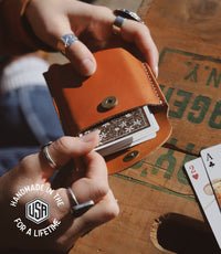 Leather Playing Card Case