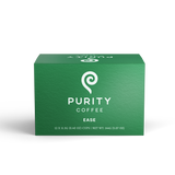 View a green box of Purity Coffee Ease pods, perfect for a smooth, flavorful cup.
