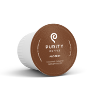 Purity Coffee presents a single-serve, recyclable capsule consciously crafted for liver vitality.
