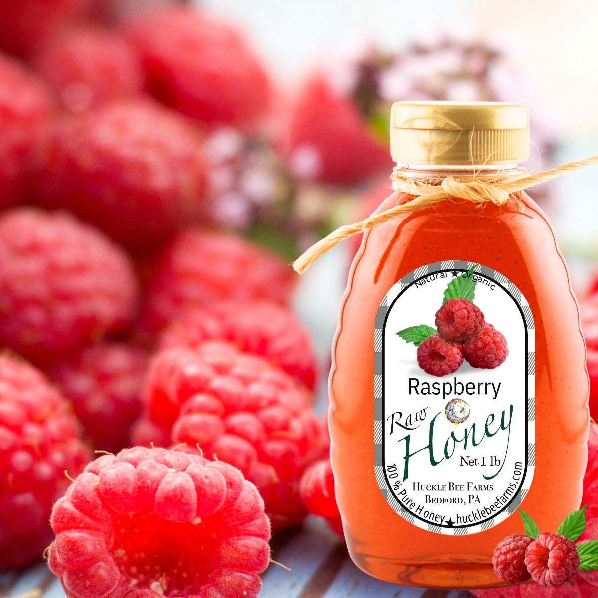 Raw Raspberry Infused Honey