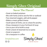 Domestic Grassfed Ghee 16oz - Half Case of 6