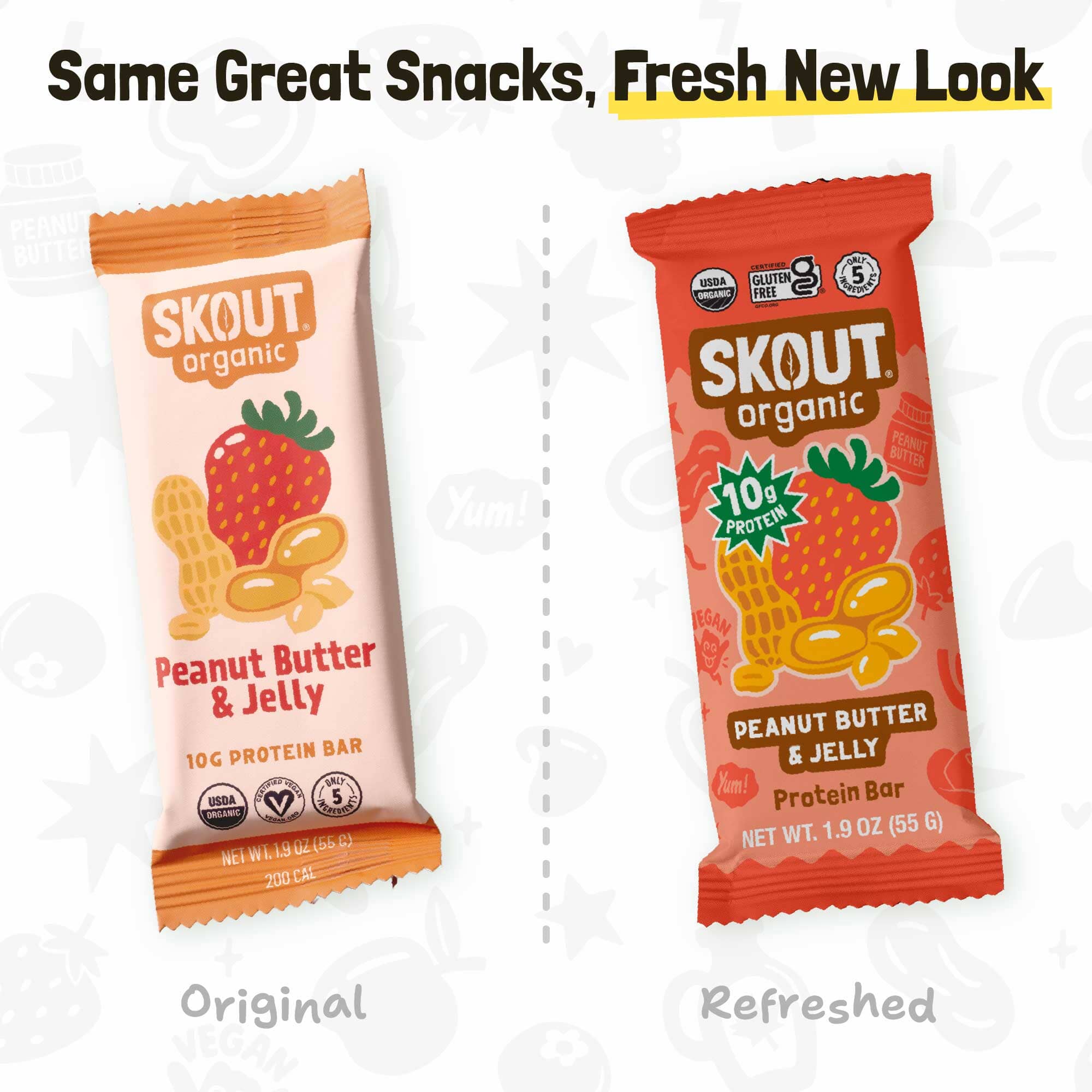 Skout Organic Peanut Butter & Jelly Protein Bar