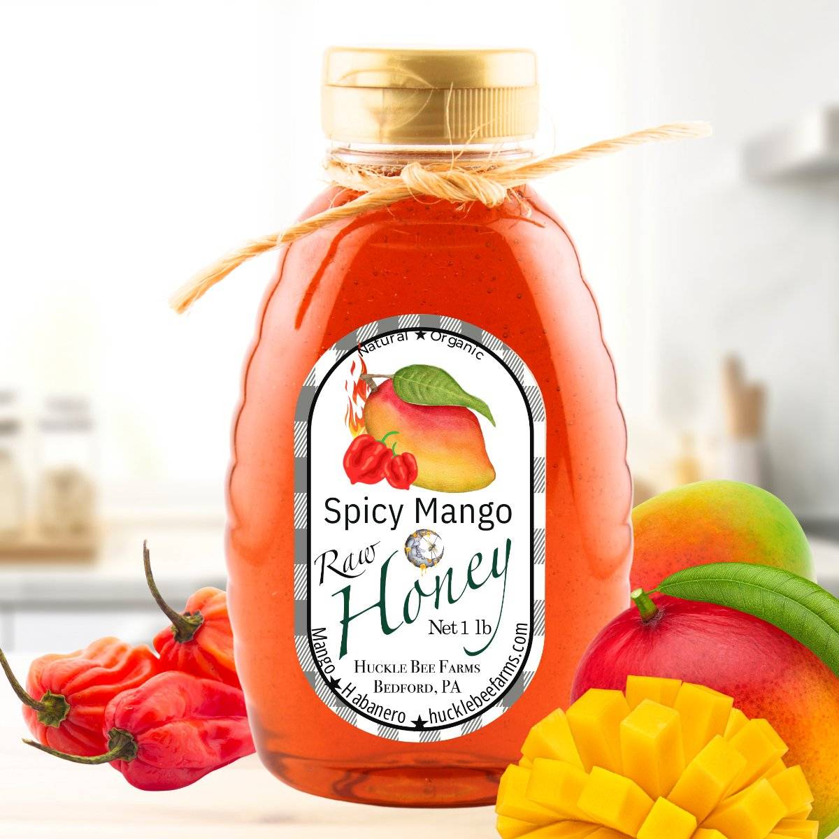 Raw Spicy Mango Habanero Honey