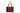 Showcases a stylish brown leather tote bag featuring gold buckle details and a suede panel on a white background.
