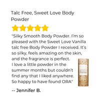 Talc Free Body Powder, Sweet Love Vanilla