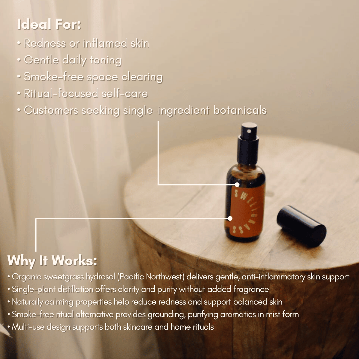 Sweetgrass Face Toner & Room Mist