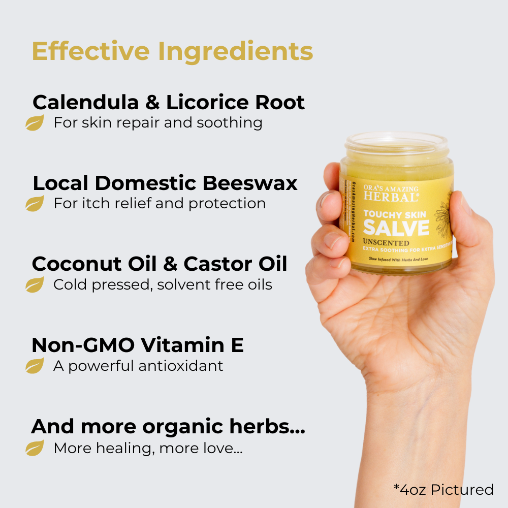 Touchy Skin Salve, Eczema Cream Ointment