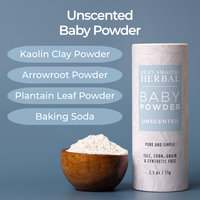 Talc Free Baby Powder, Unscented, Corn Free