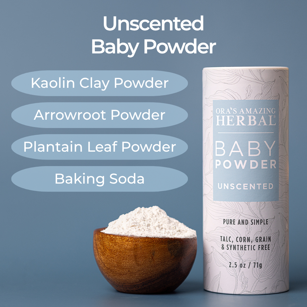 Talc Free Baby Powder, Unscented, Corn Free