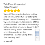 Talc Free Baby Powder, Unscented, Corn Free
