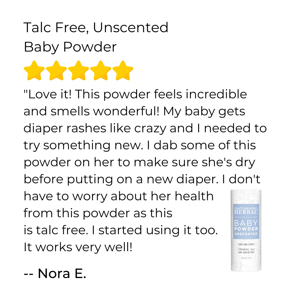 Talc Free Baby Powder, Unscented, Corn Free