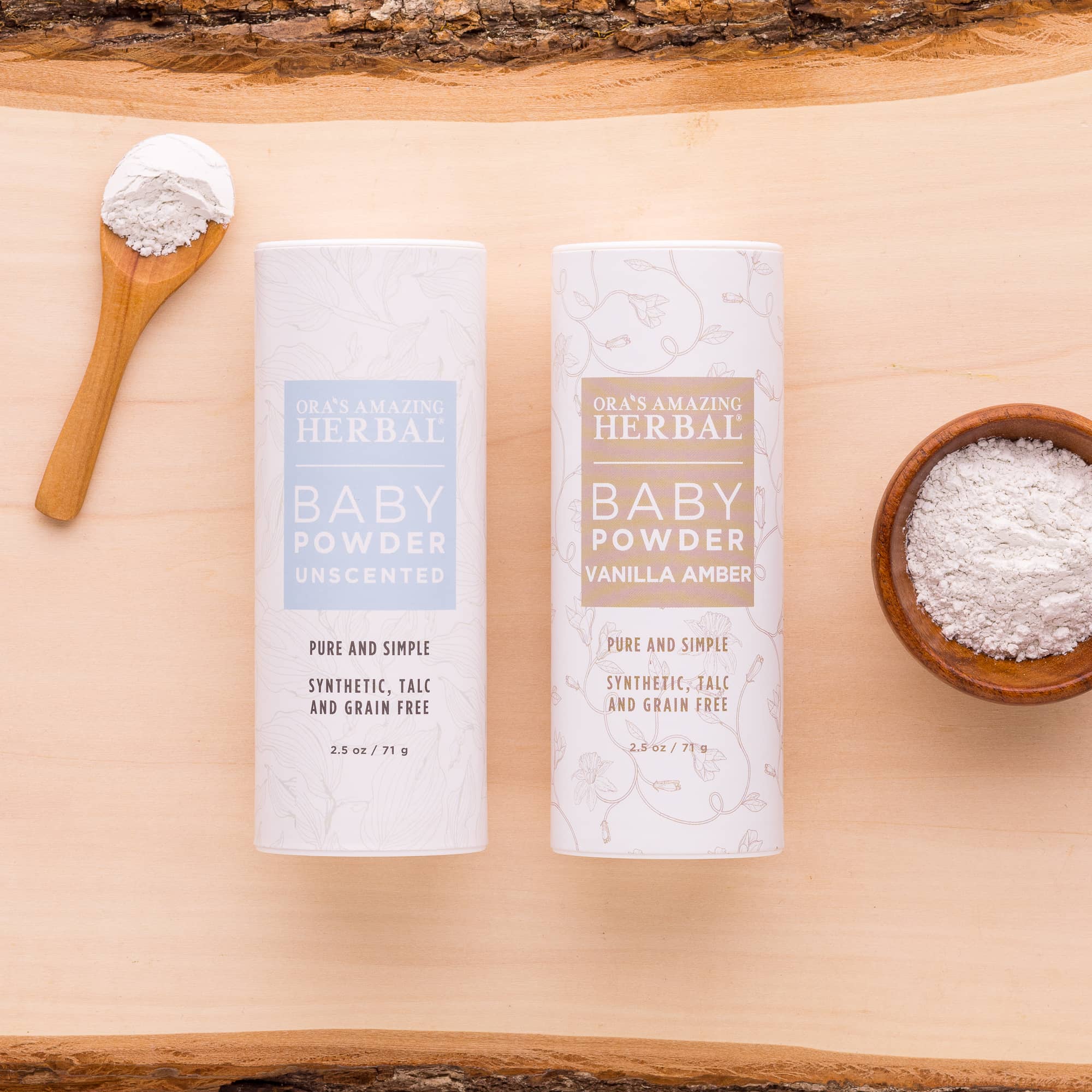 Talc Free Baby Powder, Unscented, Corn Free